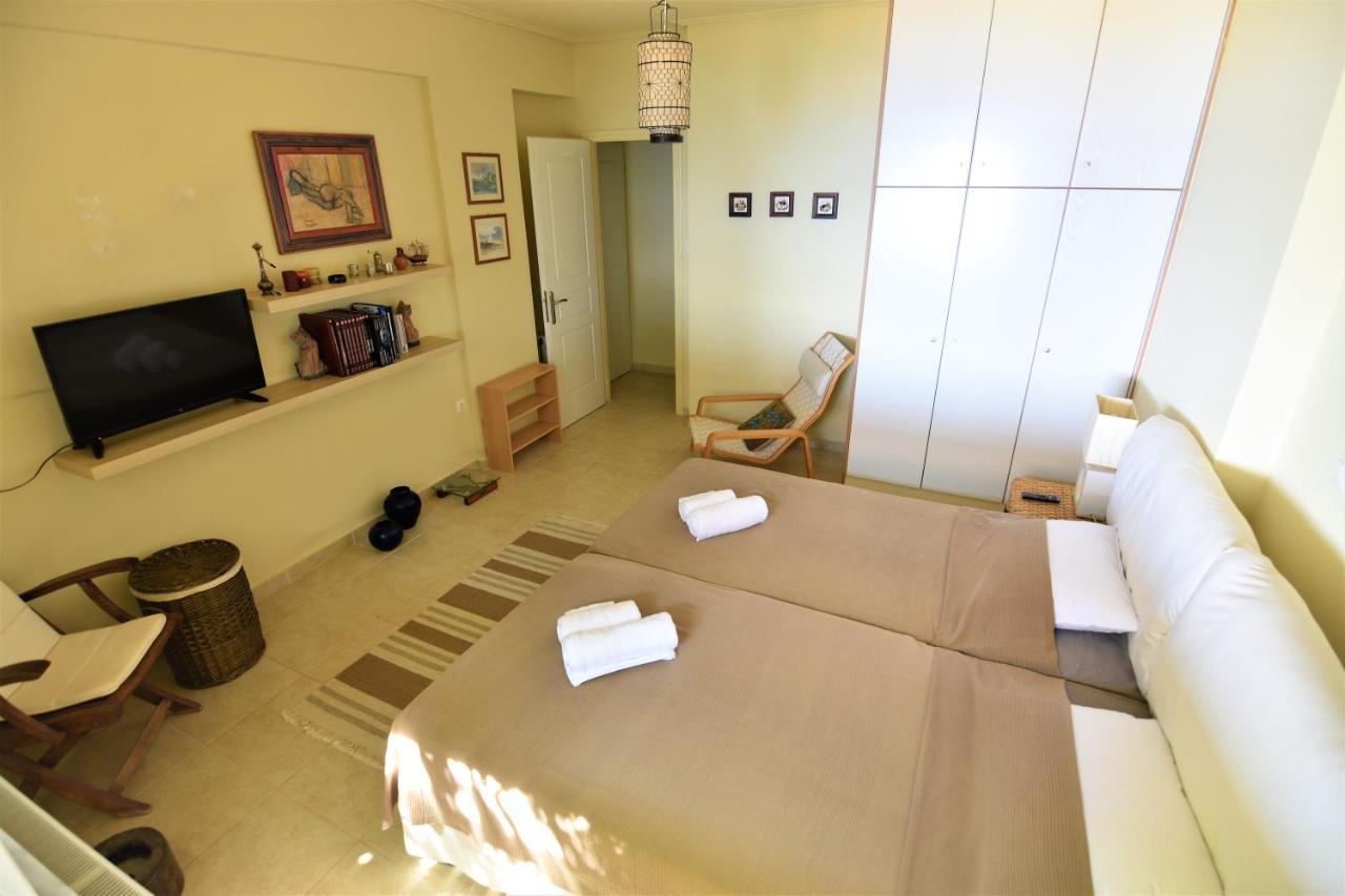 Blue Bay View - Beach House Vathirrevma Luaran gambar