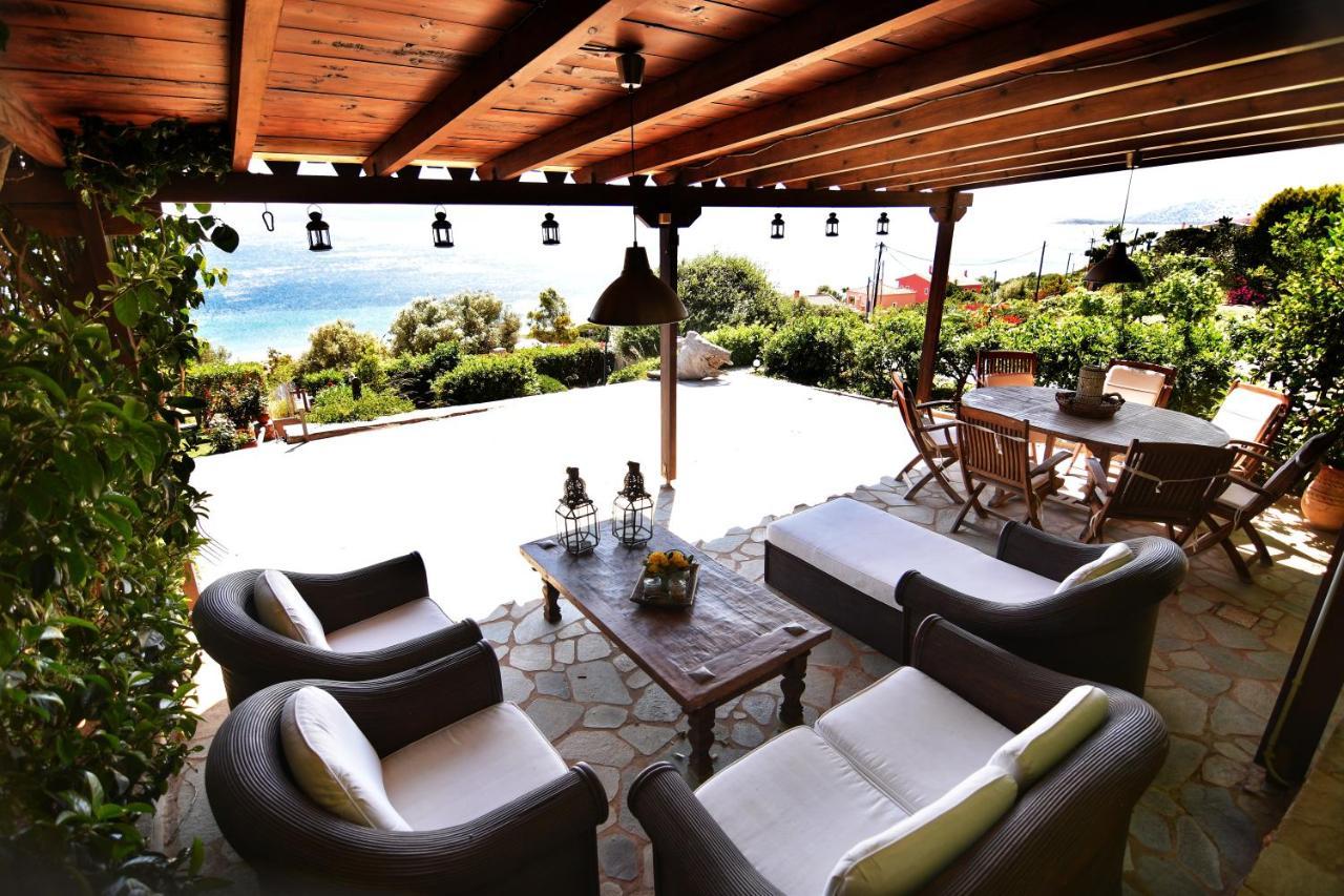 Blue Bay View - Beach House Vathirrevma Luaran gambar