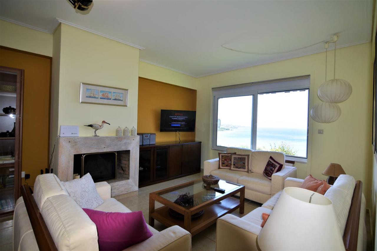 Blue Bay View - Beach House Vathirrevma Luaran gambar